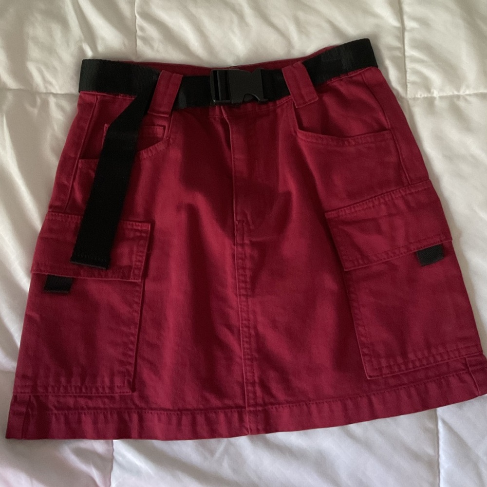 Cargo mini skirt